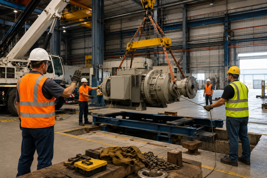 industrial rigging and machinery moving
